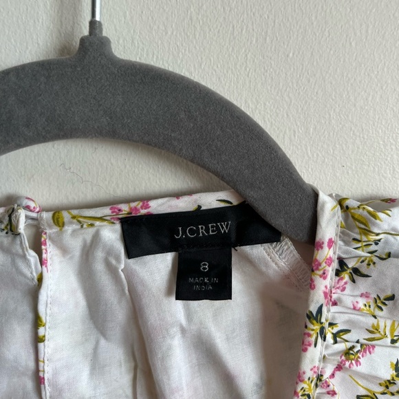 J.CREW Side-cutout cotton poplin dress in meadow floral - 8 - Picture 7 of 15